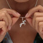Sterling Silver Unicorn Charm Necklace, thumbnail 1 of 6