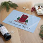 Personalised Festive Door Glass Chopping Board, thumbnail 3 of 5