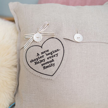 Personalised New Mum/New Beginnings Bouquet Cushion, 6 of 7