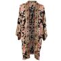 Black, Rose And Gold Floral Baroque Viscose Long Summer Jacket, thumbnail 5 of 5