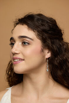 Aqua Chalcedony Drop Earrings, 2 of 4