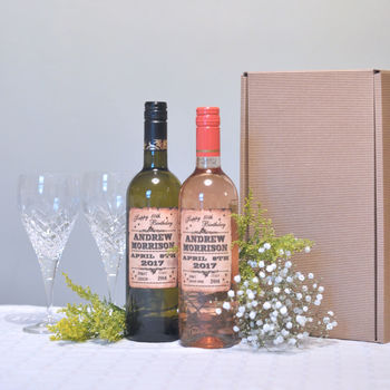 Personalised Pinot Grigio Wine Lovers Double Gift Pack, 5 of 11