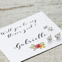 Personalised Will You Be My Flower Girl Stud Earrings, thumbnail 4 of 12