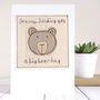 Personalised Sending A Bear Hug / Get Well Soon Card, thumbnail 1 of 12
