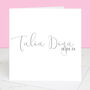 Personalised New Baby Calligraphy Card, thumbnail 4 of 5