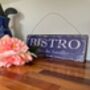 40cm Blue French Bistro Metal Sign Vintage Wall Plaque, thumbnail 4 of 5
