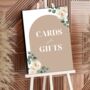 Beige Cards And Gifts Wedding Sign Board, thumbnail 1 of 5