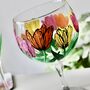 Tulip Hand Painted Gin Glass, thumbnail 2 of 7