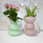 Pink Tulip Glass Flower Vase, thumbnail 4 of 5