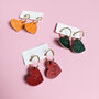 'Mr And Mrs' Small Leather Heart Keyring, thumbnail 3 of 7