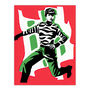 No More Public Order Red Green Protester Wall Art Print, thumbnail 6 of 6