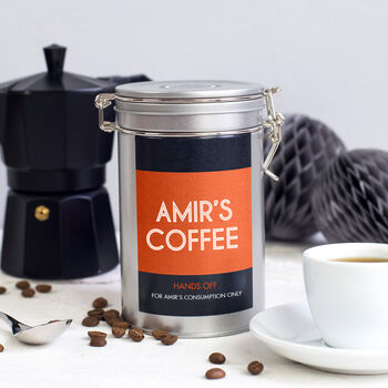 Personalised Name Coffee Gift In Tin, 6 of 12