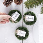Wreath Name Place Card Holders, thumbnail 1 of 3