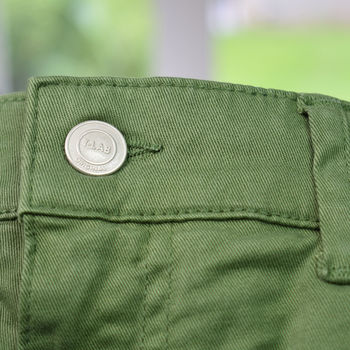Men's Faro Olive Green Shorts, 6 of 8