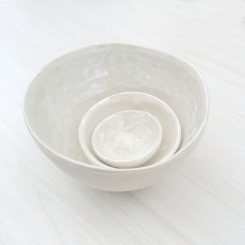 Pearl Decorative Nesting Bowls, 2 of 5