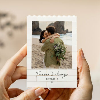 Personalised Romantic Photo Block Keepsake Style, 8 of 11