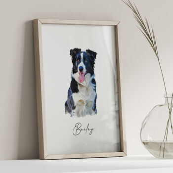 Custom Pet Portrait, Personalised Dog Illustration, 7 of 8