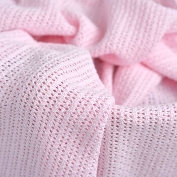 Personalised Pink Cellular Blanket, 3 of 9