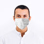 Unisex Alphabet Design Fabric Face Mask, thumbnail 4 of 4