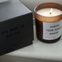 Amber Frosted Glass Empowering Candle, thumbnail 6 of 6