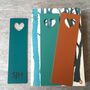 Personalised Heart Leather Bookmark Anniversary Gift, thumbnail 2 of 11