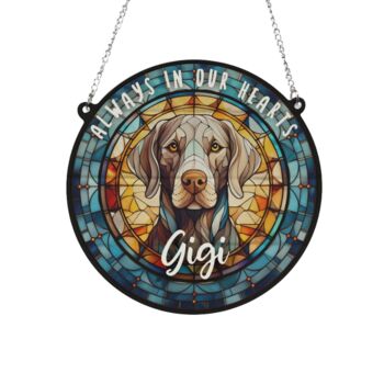 Weimaraner Memorial Suncatcher, 4 of 6