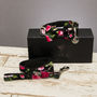 The Chelsea Pink Floral Dog Collar Bow Tie And Lead Set, thumbnail 1 of 5