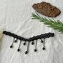 Handmade Black Beaded Gothic Emo Lace Choker Necklace, thumbnail 2 of 7