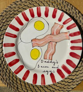 Personalised Illustration Breakfast Plate, 7 of 7