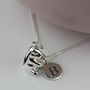 Personalised Solid Silver Rabbit Necklace, thumbnail 1 of 2