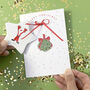 Christmas Card With Ceramic Keepsake Decoration, thumbnail 2 of 3