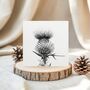 Scottish Thistle Greeting Card, thumbnail 1 of 6