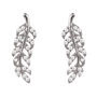 Leaf Plated Silver Ear Climbers, thumbnail 2 of 8
