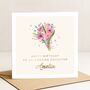 Birthday Card For Daughter With Pink Flowers, thumbnail 1 of 7