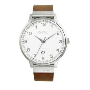 Brancaster Mens Personalised Watch With Leather Strap, 4 of 8