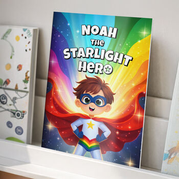 Personalised Starlight Hero Story Book For Boys, 3 of 10