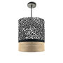 Spot And Hessian Mix Lampshade, thumbnail 4 of 5