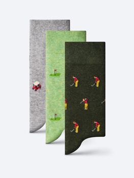 The Golfer's Giftbox – Luxury Golf Themed Socks, 2 of 9