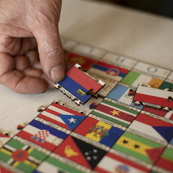 Flags Of The World Wooden Jigsaw Puzzle, 6 of 7