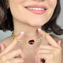 Garnet January Birthstone Statement Pendant Necklace, thumbnail 3 of 6