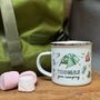 Camping Tin Mug With Watercolour Illustrations, thumbnail 9 of 11