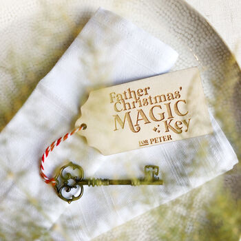 Personalised Father Christmas' Magic Key, 3 of 5