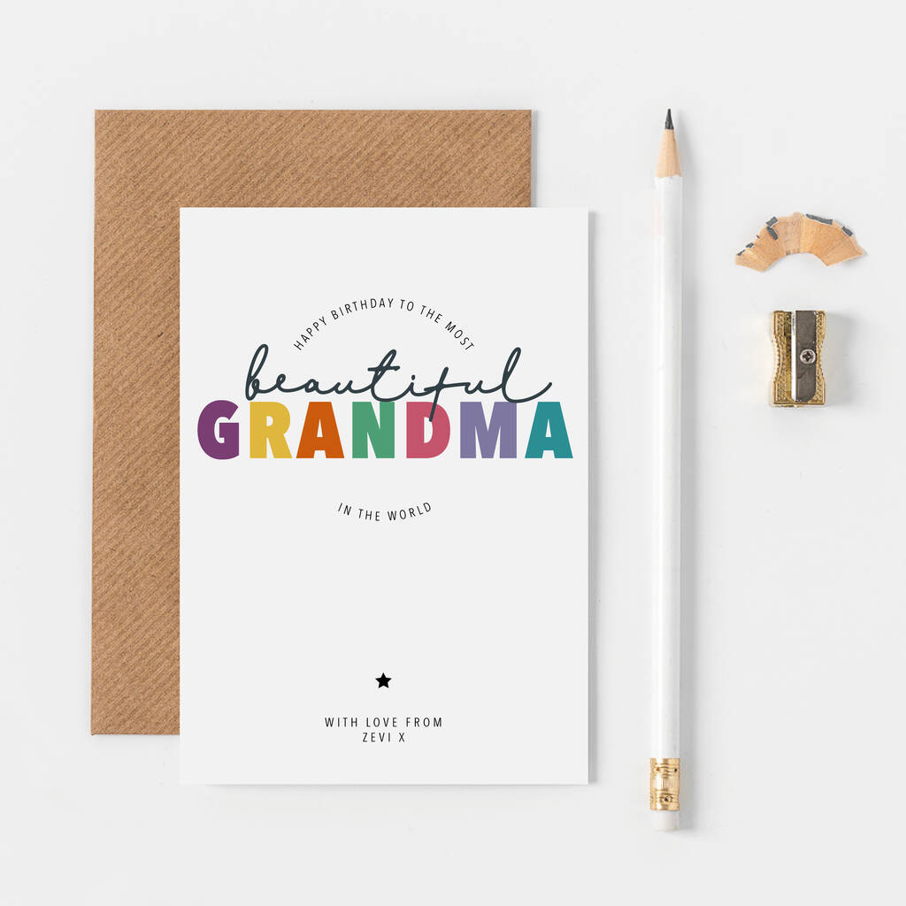 Personalised Best Grandma Birthday Card, 1 of 2