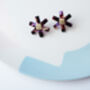 Camille Floral Stud Earrings, thumbnail 5 of 7