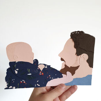 Custom Family Portrait Papercut, 10 of 10