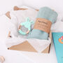 New Baby Teether And Muslin Swaddle Gift Set, thumbnail 3 of 10