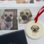 Dog Portrait Christmas Decoration, Gift For Dog Lover, thumbnail 11 of 12