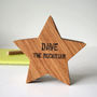 Personalised Rock Star Solid Oak Engraved Plectrum Box, thumbnail 2 of 5