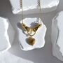 18 K Gold Hands On Heart Locket Necklace Gift, thumbnail 4 of 7