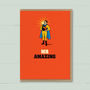 Funny Card For Him ‘Mr Amazing’, thumbnail 3 of 4